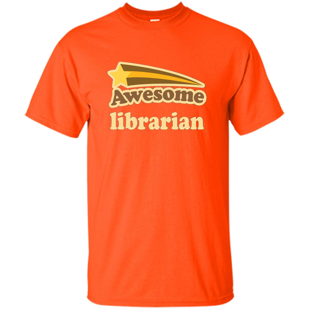 Awesome Librarian T-shirt Orange