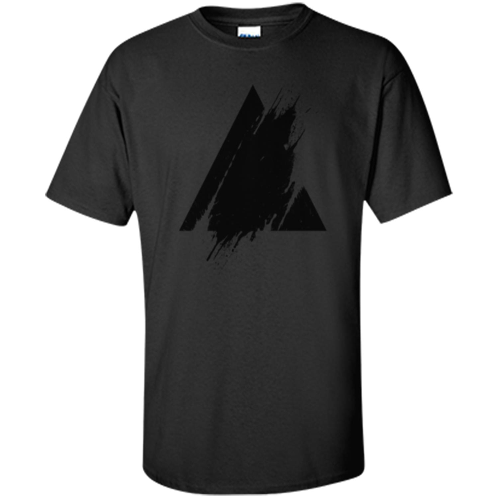 Place Splashed Triangle T-shirt Black