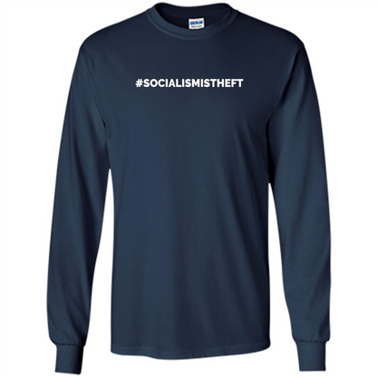 Socialism is Theft T-shirt Navy