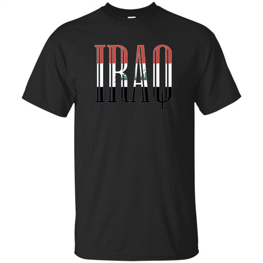 Iraq T-shirt Flag Of Iraq Black