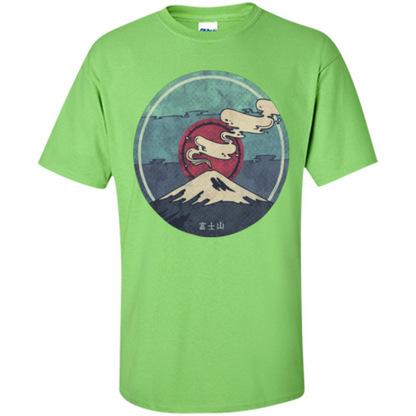 Mount Fuji T-shirt Lime