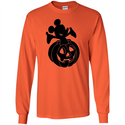Mickey Mouse Halloween Pumpkin T-shirt Orange