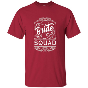 Bride Squad T-shirt Womens Bachelorette Party Bridesmaids