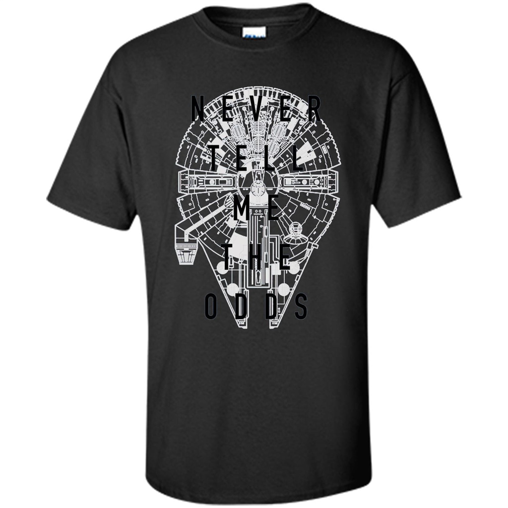 Movie T-shirt Never Tell Me The Odds T-shirt Black