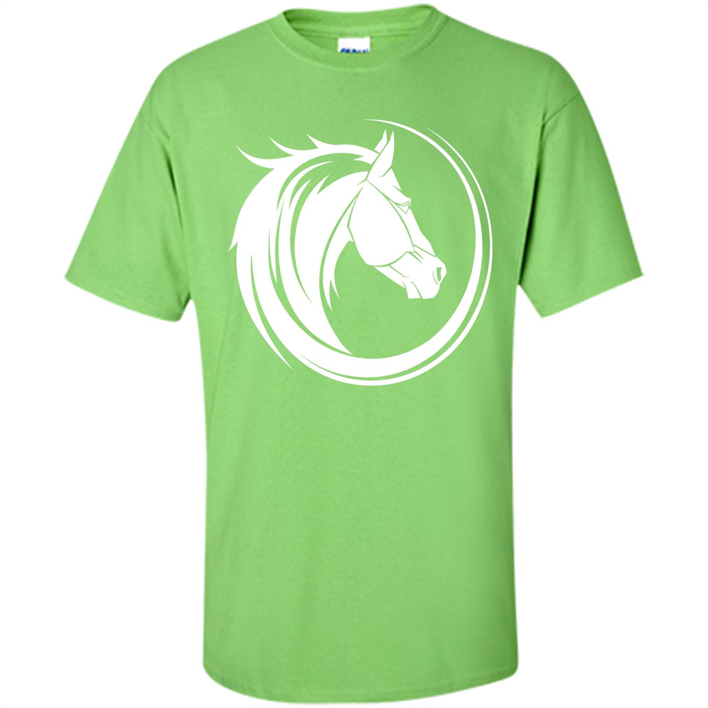 Horse Lover T-shirt Horse Circle Lime