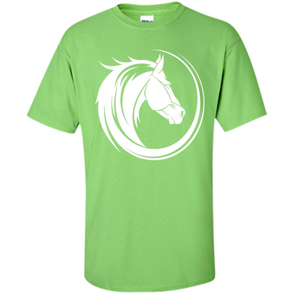Horse Lover T-shirt Horse Circle Lime