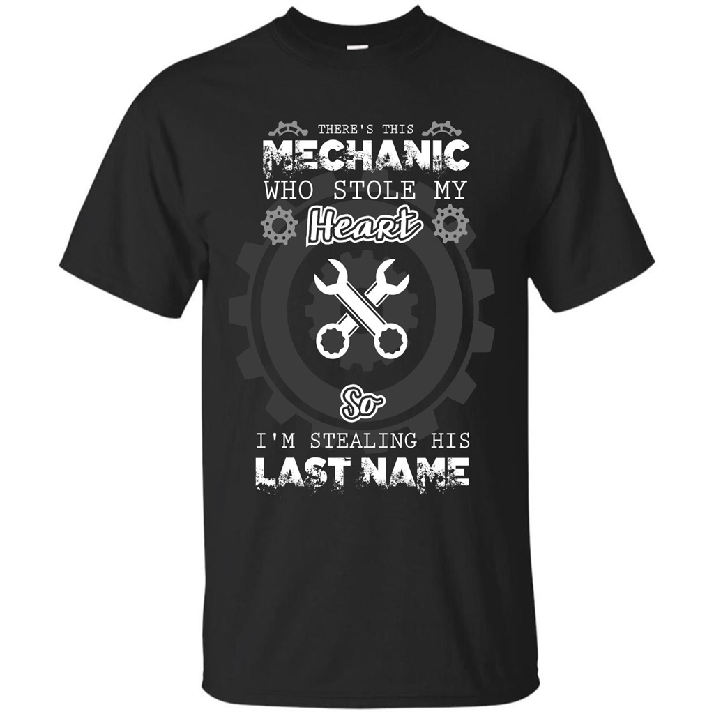 Mechanic T-shirt There's This Mechanic Who Stole My Heart T-shirt Royal