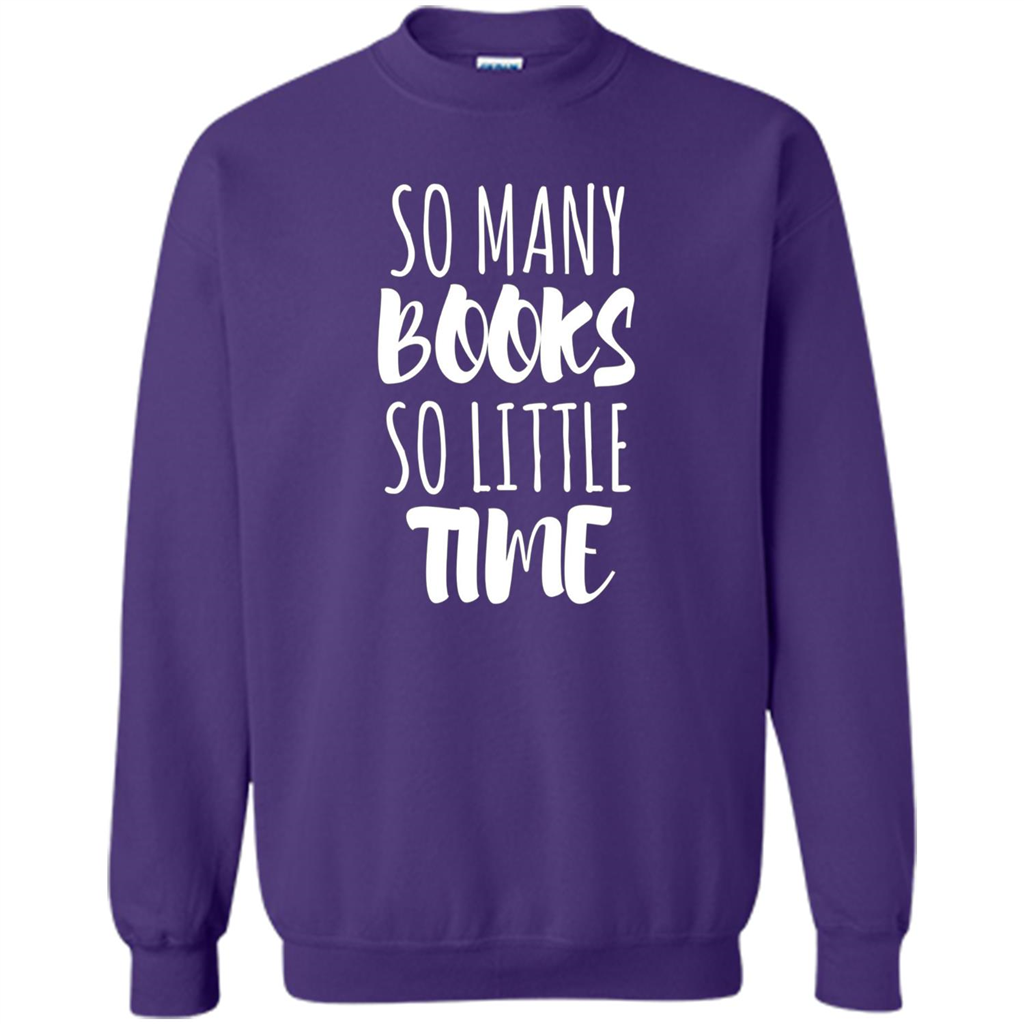 Book Reader T-shirt So Many Books So Little Time T-Shirt Purple