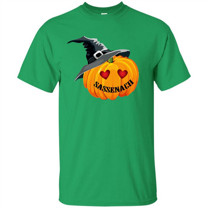 Sassenach Pumpkin Halloween T-shirt Irish Green