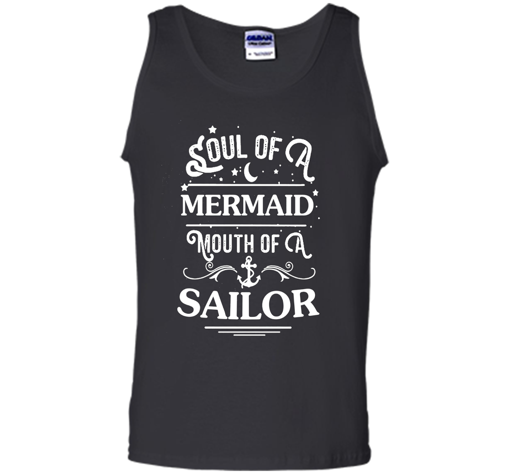 Soul Of A Mermaid Mouth Of A Sailor Shirt cool shirt Black