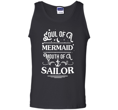 Soul Of A Mermaid Mouth Of A Sailor Shirt cool shirt Black