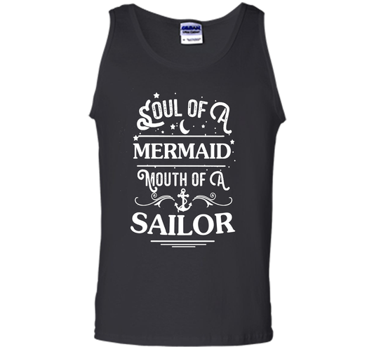 Soul Of A Mermaid Mouth Of A Sailor Shirt cool shirt Black