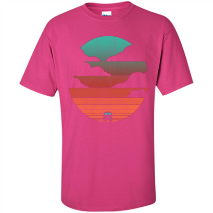 Driving Into The Sunset T-shirt Heliconia