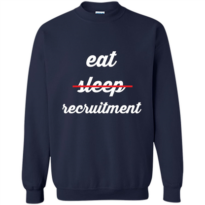 Eat Sleep Recruitment T-shirt Navy