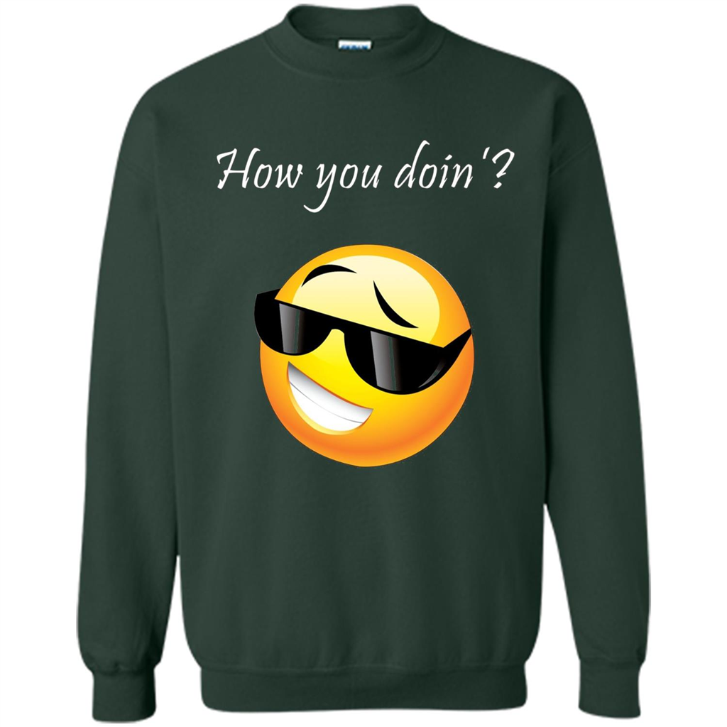 Cute Emotion T-shirt How You Doing Forest Green