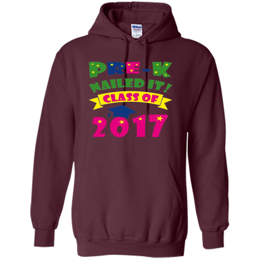 Pre-K Nailed It Class Of 2017 T-shirt Maroon