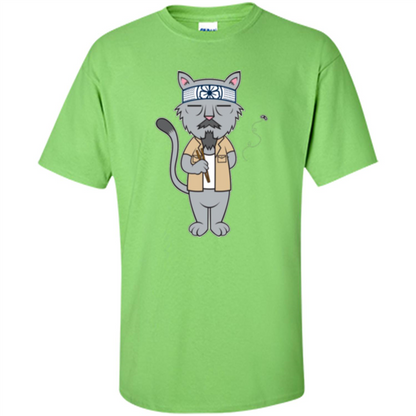 Mr.Meowgi T-shirt Lime