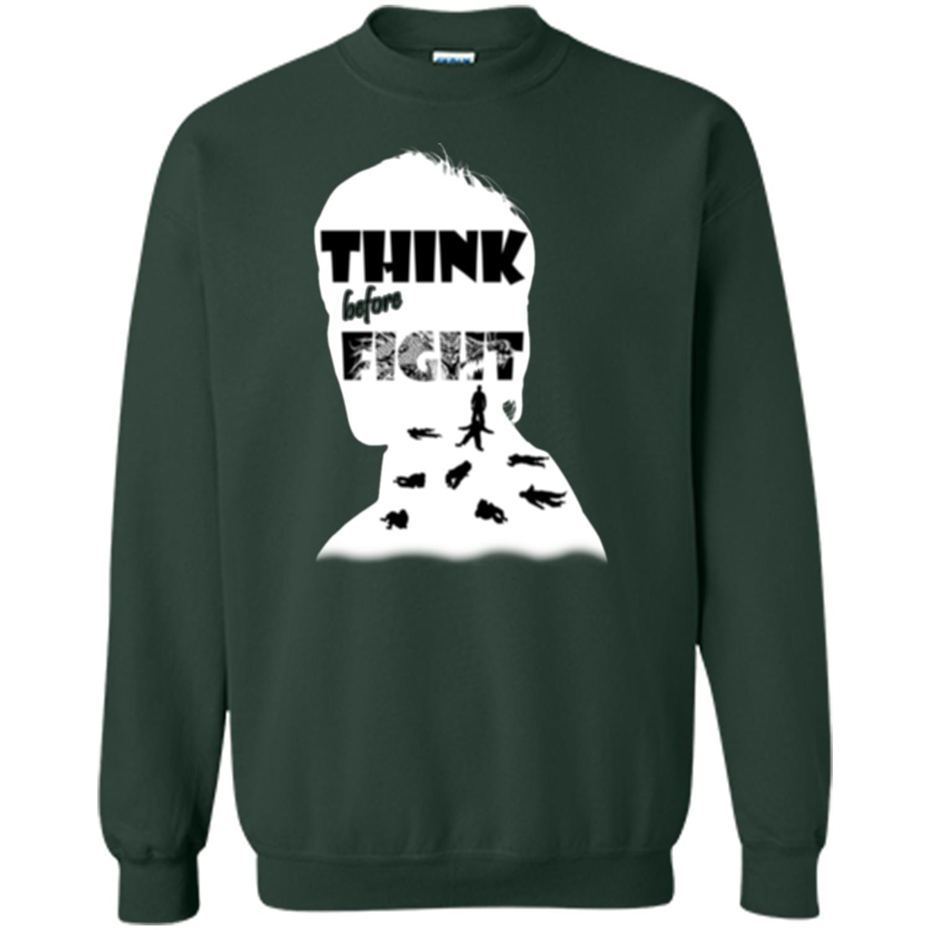 Think Before Fight T-shirt Forest Green