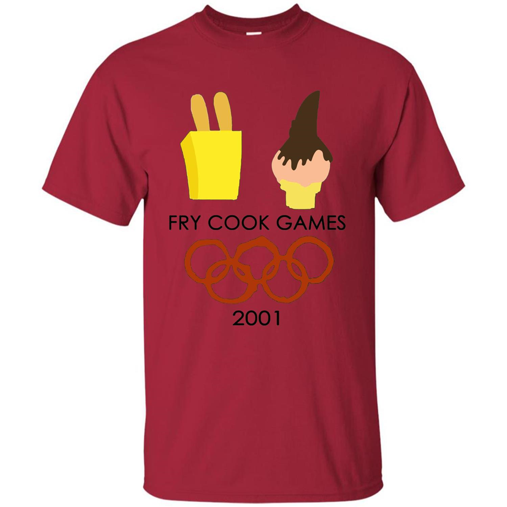 Fry Cook Games T-shirt Cardinal