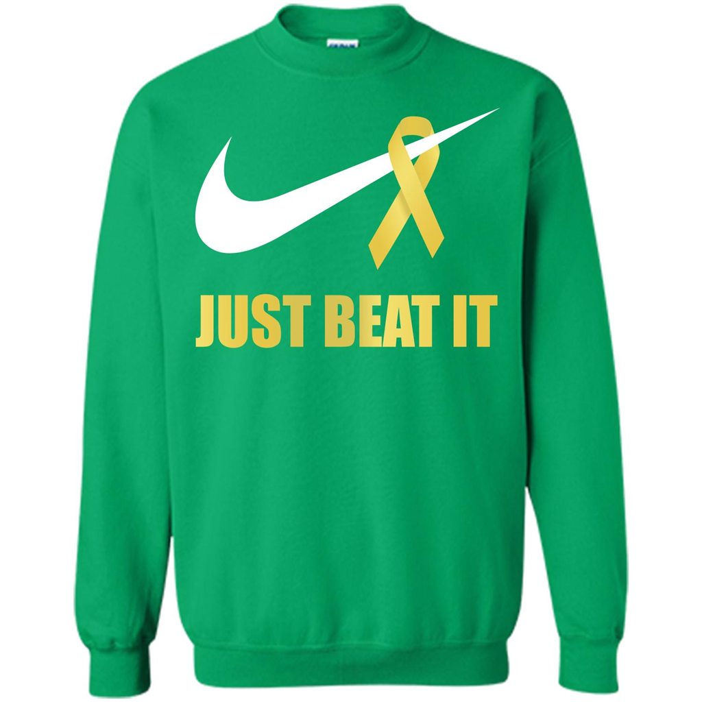 Cancer Awareness T-shirt Just Beat It T-shirt Irish Green