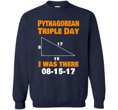 Pythagorean Triple Day 2017 8-15-17 Geeky T-shirt Navy
