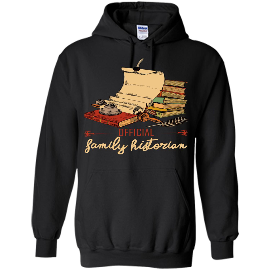 Family T-shirt Official Family Historian Black