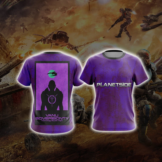 Planetside Vanu Sovereignty Unisex 3D T-shirt T-shirt