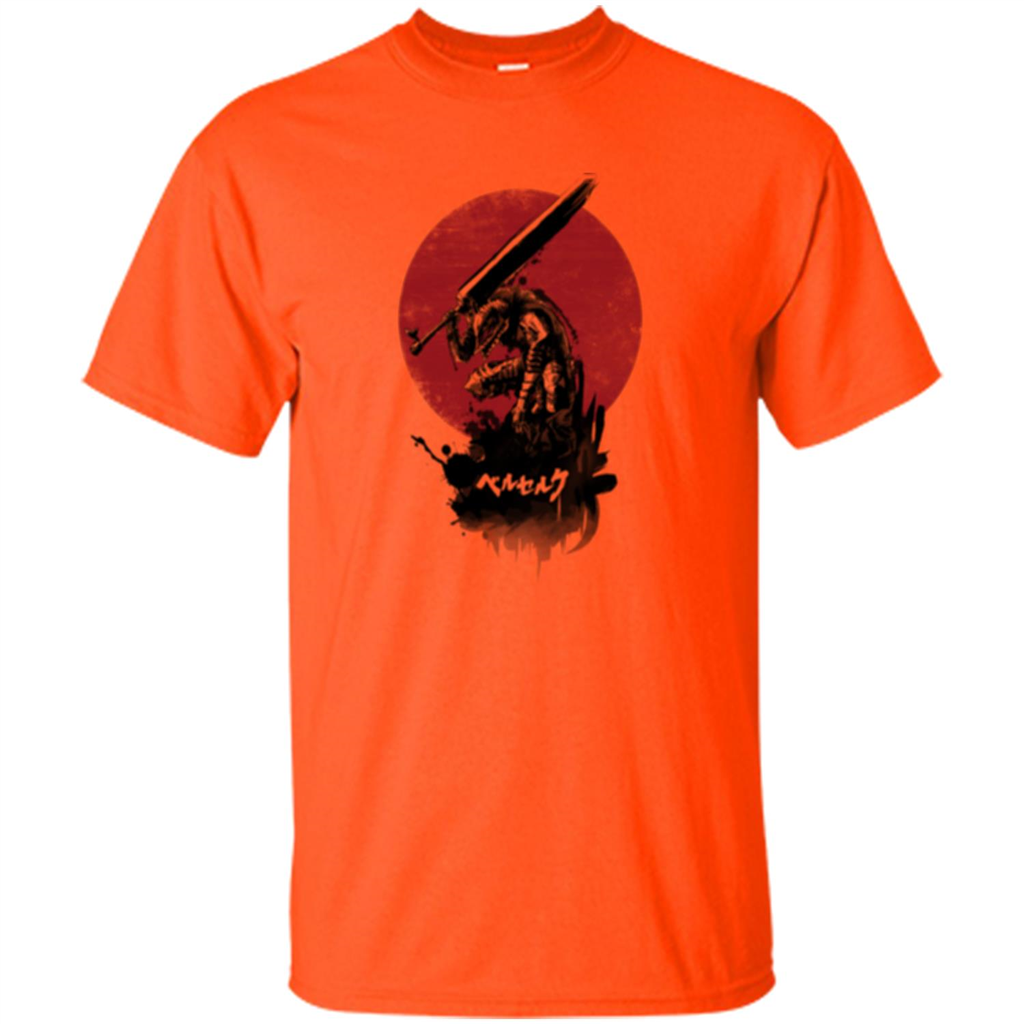 Red Sun Swordsman T-shirt Orange