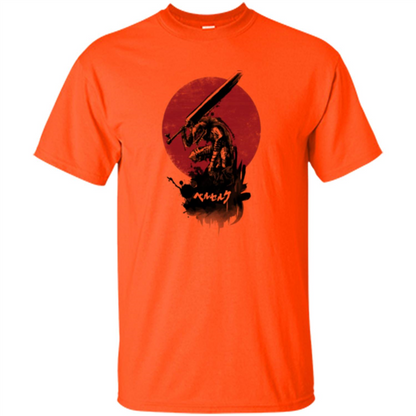 Red Sun Swordsman T-shirt Orange
