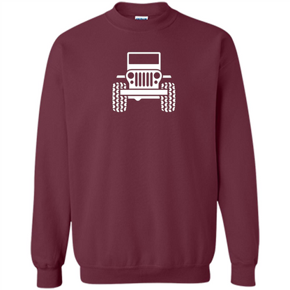 Funny Jeep T-Shirt Jeep Emoji Maroon