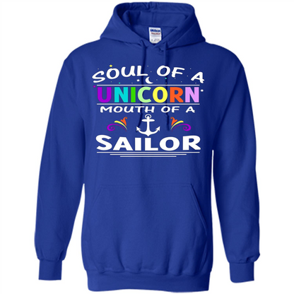 Unicorn Sailor T-shirt Soul Of A Unicorn Mouth Of A Sailor T-shirt Royal