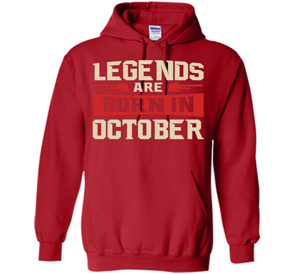 October T-shirt Legends Are Born In October T-shirt Red