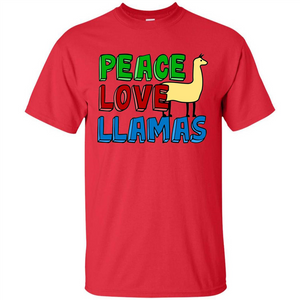 Peace Love Llamas T-shirt