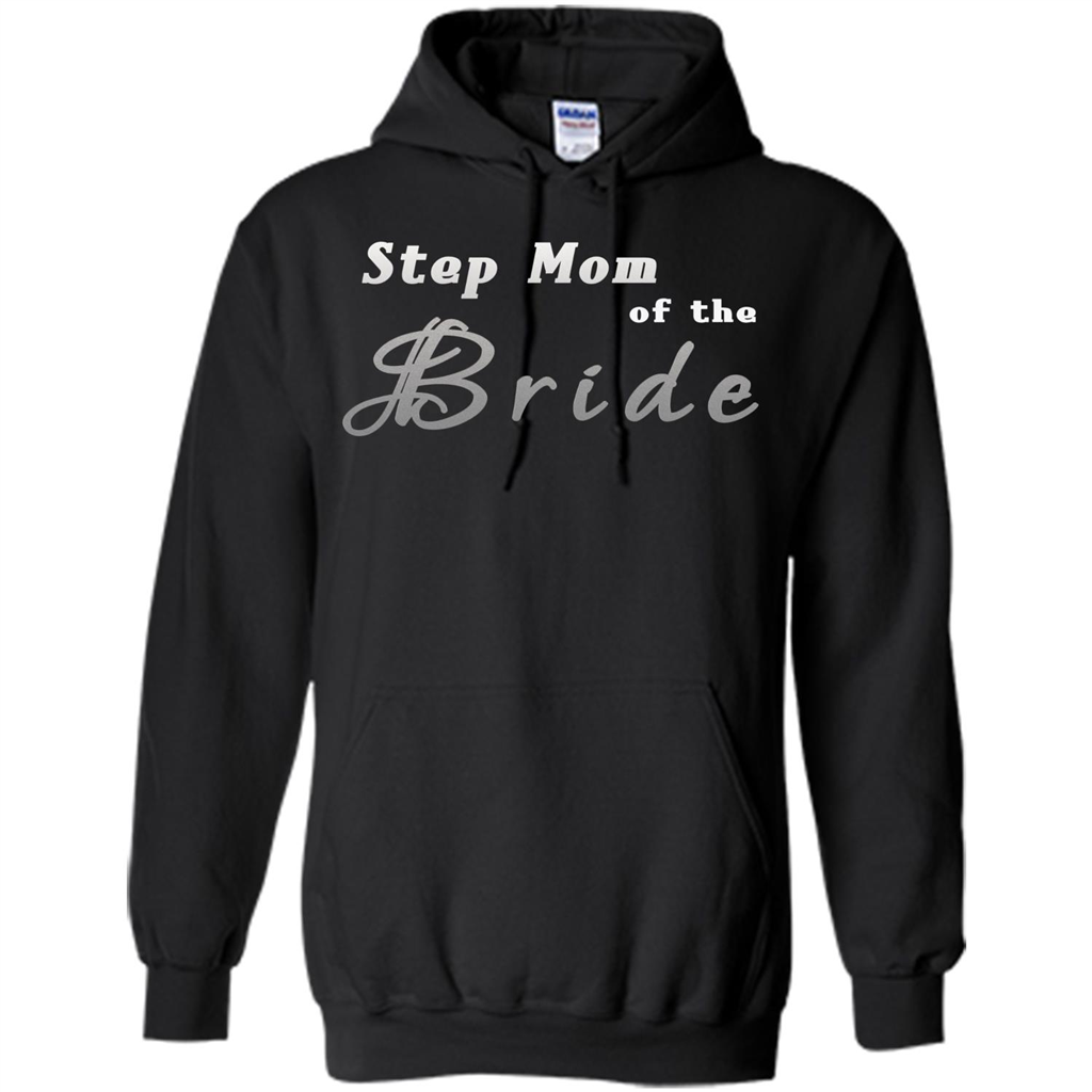 Bride's Step Mom T-shirt - New Step Mother Of Bride Black