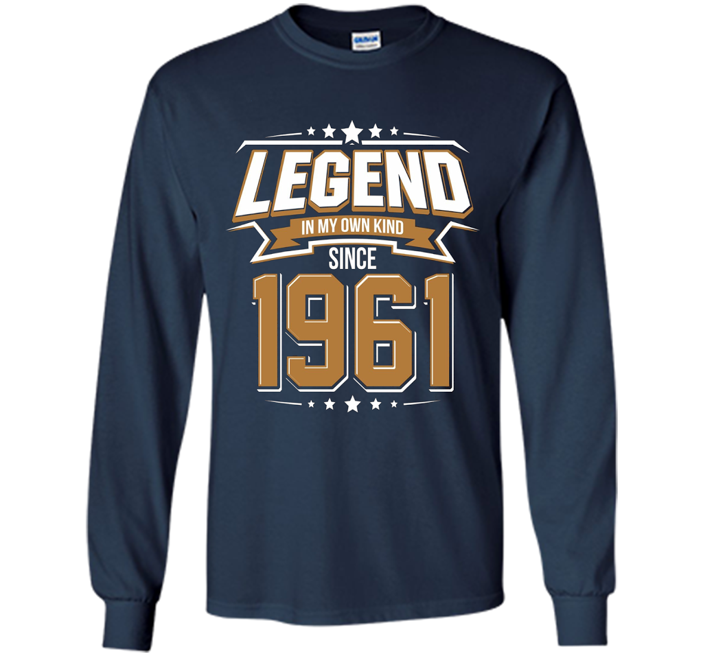 Legend Since 1961 T-Shirt for 56 Years Old Birthday Gifts t-shirt Navy