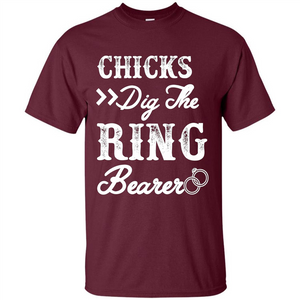 Ring Bearer T-shirt Chicks Dig The Ring Bearer