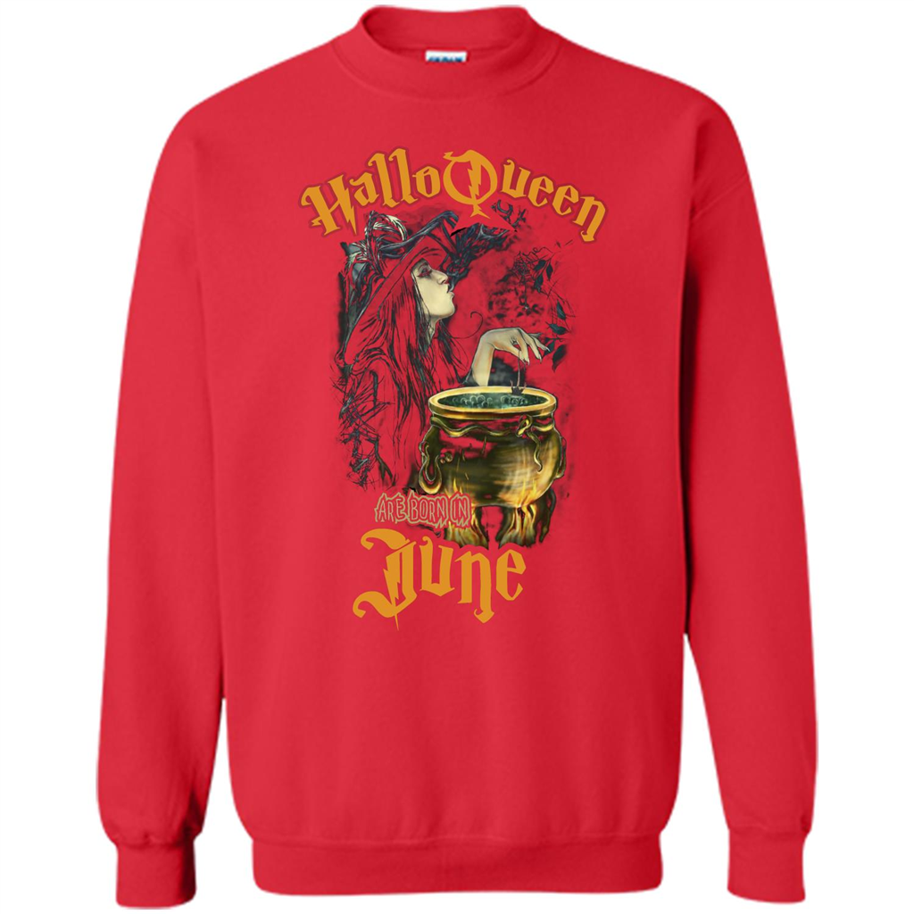 HalloQueen Are Born In June T-shirt Red