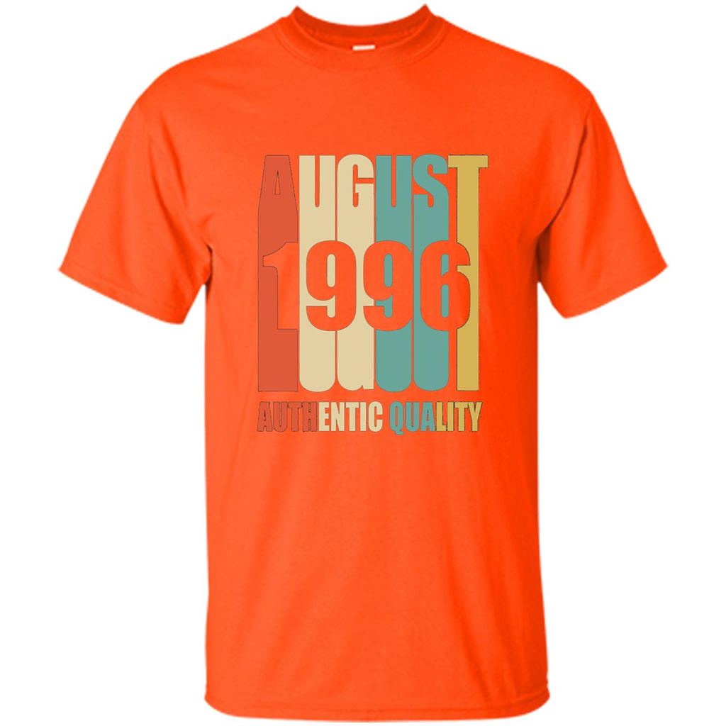 August 1996 Authentic Quality T-shirt Orange