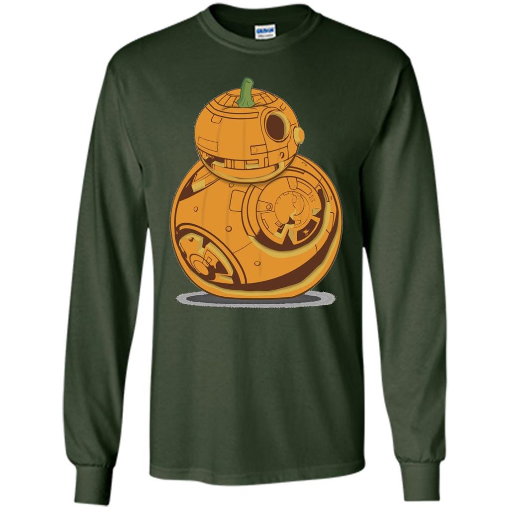 BB-8 Pumpkin Carving Halloween T-Shirt Forest Green