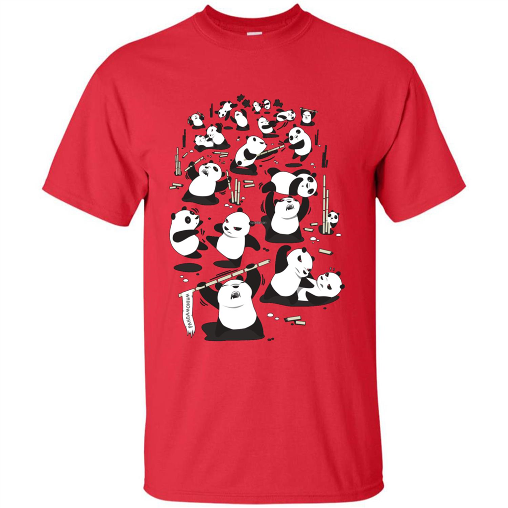 Cute Panda T-shirt Red