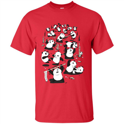 Cute Panda T-shirt Red