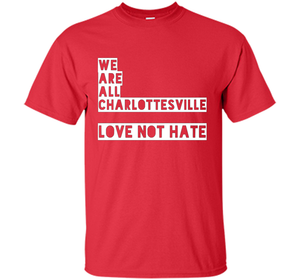 Charlottesville love not hate t-shirt cool shirt