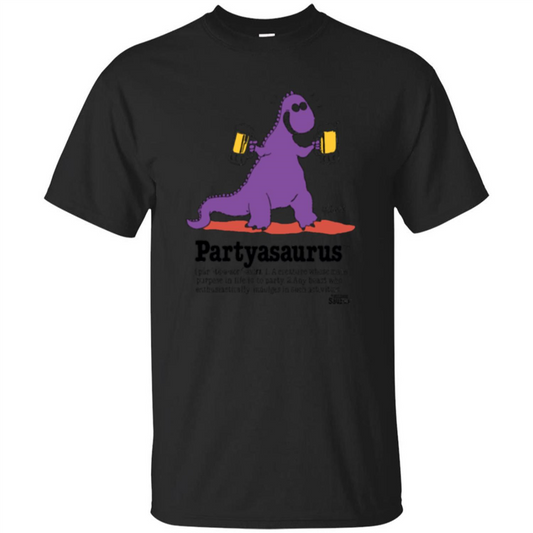 Partyasaurus T-shirt Party Asaurus Black