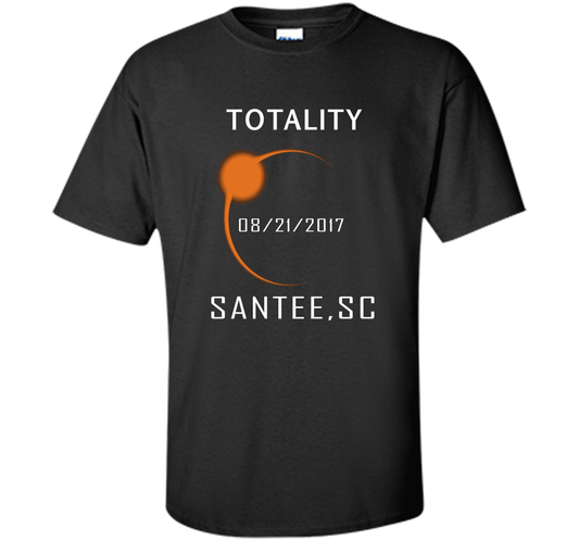 Santee,SC Total Solar Eclipse August 21 2017 T-shirt Black