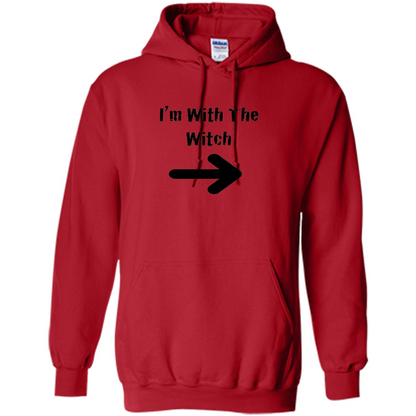Halloween Couples Costume T-shirt I'm With The Witch Red
