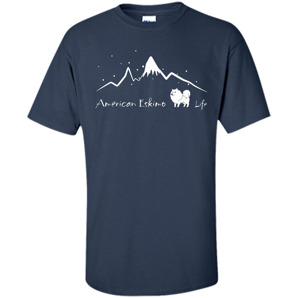 Chu chu dog T-Shirt American Eskimo Life Navy