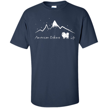 Chu chu dog T-Shirt American Eskimo Life Navy
