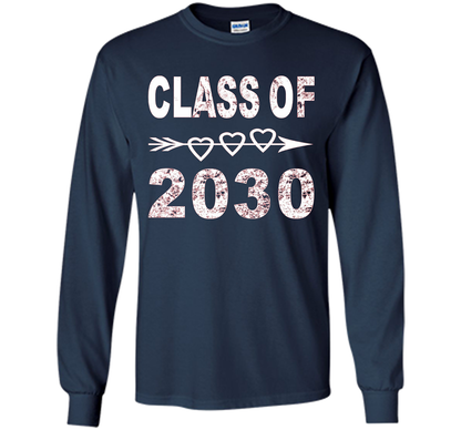 Kindergarten T-shirt Class Of 2030 Kindergarten Style T-shirt Navy