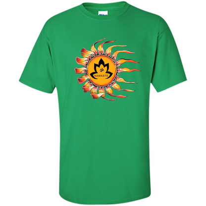 Yoga T-shirt Sleepy Sun Namaste Lotus Irish Green