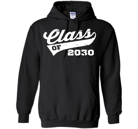 Kindergarten T-shirt Class Of 2030 Kindergarten Style T-shirt Black